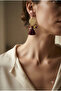 Handmade Brass Metal and Tassel, Bead Detailed Authentic Earrings - 4