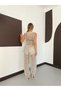 Women's Sequined Transparent Blouse and Pants Set - 3