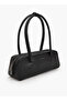 Solid Shoulder Bag with Zip Closure - 2