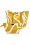 Yellow Patterned Women's Double Pocket Picnic, Beach, Makeup, Baby Care Set Bag Shoulder & Hand Bag