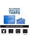 Waterproof Ground Cover Sheet Tarpaulin for Outdoors, Tarpaulin Tirpal Tadpatri Tharpai Thadika Cover for Car Boat Camping Firewood Woodpile (4.3 x 5 Mtrs) - 4