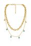 Figured Anti-Tarnish Steel Adjustable Chain Luxury Necklace - 2