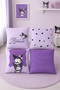 Purple Kuromi Patterned 4-Piece Children's and Baby Pillowcase Set