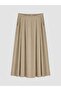 Lcw Grace Brown A-Line Skirt with Elastic Waist