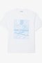 Men's Tennis Print Classic Fit Cotton Tee Crew Neck Graphic Printed Men's T-Shirt White - 6