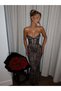 Lace-Detail Strapless Fish Tail Dress - 3