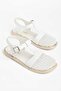 Women's Sandals White Shoes Tulle Upper Poly Sole - 2