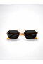 Sion Men's Square Rectangular Eşref Single Sunglasses, Uv400 Protection, Retro Vintage Design, Stylish Premium Eyewear - 3