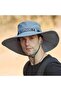 Ultra Wide Sweat Full Sun Protection Professional Foldable Mesh Camping Cap Outdoor Hat