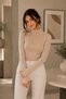 Women's Fingerless Turtleneck Viscose Bodysuit - Super Quality - Turtleneck