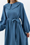 Muslin Dress Blue - 3