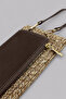 Vexa Genuine Leather (20cm Height X 12cm Width) Minimal Crossbody Bag with Soft Straw Rope Phone Holder, Zipper Wallet - 3
