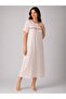 Short Sleeve Floral 100% Cotton Women's Nightgown - 2