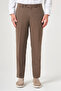 Brown Side Pocket Filafil Pattern Comfort Fit Flexible Trousers 1003260153 - 4