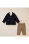 Boy's Shirt and Coat 3-Piece Set - Stylish Casual and Special Occasion Combination (2-3-4-5 Y) - 3
