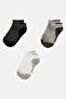 Kids Boy 3 Pairs Two-Tone Ankle Socks, Multicolor - 3