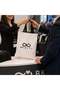 Customized for Your Logo: 10 Economical Black Handle Double Color Cloth Bags 35X40 cm Printed Set - 3