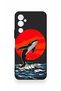 Tecno Pova Neo 2 Compatible Red Sun Whale Pattern Silicone Case - 2