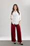 Women's Linen Bat Sleeve Shirt - 5