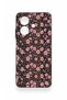 Oppo A3 Compatible Mini Pink Flower Pattern Silicone Case - 2