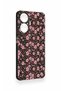 Realme C55 Compatible Mini Pink Flower Pattern Silicone Case - 4