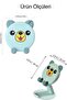 1 Piece of Tabletop Phone Stand with Cute Animal Figures Phone Holder - 8
