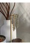 Women's Steel Gold Color Star Detail Zircon Stone Hanging Earrings |   Shimmering Evening Dress Model - 3