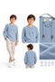 100% Cotton Muslin Drawstring Long Sleeve Children's T-Shirt - 2