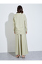 Green Oversized Shirt and Wide Leg Pants Modest Set - 6