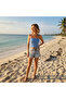 Women's Knitwear Thin Cross Strap Strapless Blue Color Blouse Bb2754 - 5