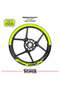 Honda Pcx Wheel Rim Strip – Half Rim Cover & Pcx Lettering Sticker Set