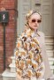 Noir Velora Patterned Shawl - Mink Camel - 2