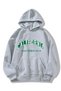 Unisex Gray California 1984 Printed 3 Thread Hooded Hoodie Sweatshirt