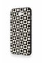 Samsung J7 Prime Compatible Flower Motif Checkered Pattern Silicone Case - 4