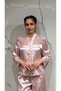 6 Piece Satin Waist Lace Dowry Suit Short Nightgown Dressing Gown Pajama Set |   Shorts Set Nightgown Pajama Set - 7