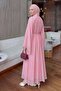Reglan Sleeve Dress Y0159 - Pink - 4