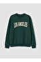 Xside Green Los Angeles Printed Women's Sweatshirt - 4
