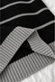 Striped Polo Collar Thessaloniki Knit Oversize Women's Knitwear Sweater - 6