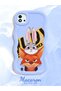 Realme C20 Compatible Case Camera Protector Blue Silicone Couple Phone Case Rabbit Pattern - 2