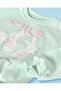 Infant Girls Green Rabbit Print Sweatshirt - 2