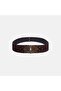 Women's Bitter Brown Ethnic Buckle Stone Suede Belt