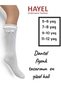 1 Pair of Girls' Knee-Length Lace Bow Cotton Quality White Socks - 2