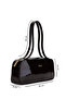 Women's Genuine Leather Brown Patent Leather Handbag - 2