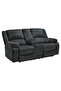 أريكة DBL Rec Loveseat مع كونسول - 2