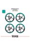 Yamaha Yzf-R125 Wheel Rim Strip – Half Rim Cover & Yzf-R125 Lettering Sticker Set - 2