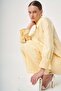 Women's Sequin Detail Suit Yellow 31453 - 3