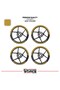 Rks Srk250 Rs Wheel Strip – Half Rim Covering & Srk250 Rs Lettering Sticker Set - 2