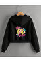 Girls' Hooded Barbie Printed Jacket