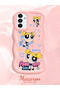 Samsung Galaxy A13 5g Compatible Case Camera Protective Pink Silicone Couple Phone Case Cartoon Pattern - 2