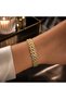 Stylish Bracelet with Gold Zircon Stone - Xuping Bracelet with a Tag Appearance -16Cm(+3Cm Extension)